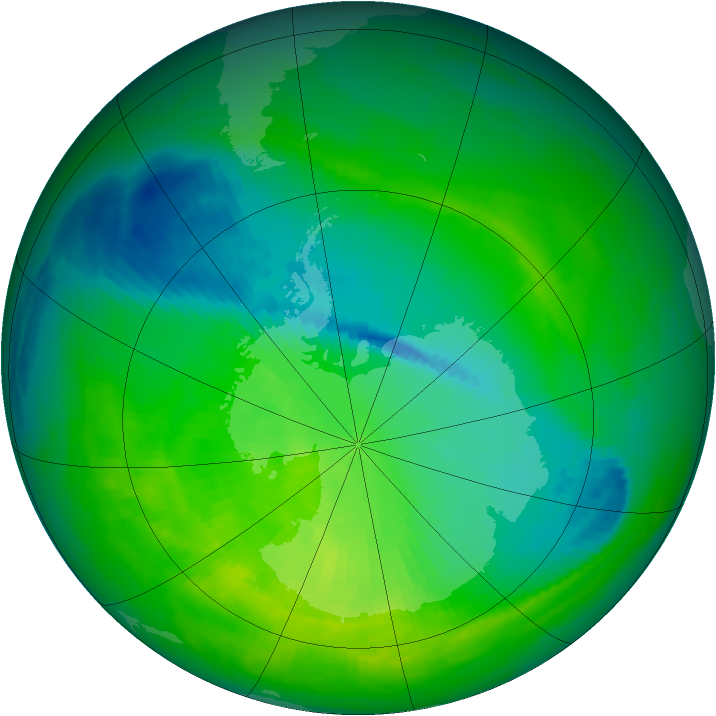 Ozone Map 1991-11-18